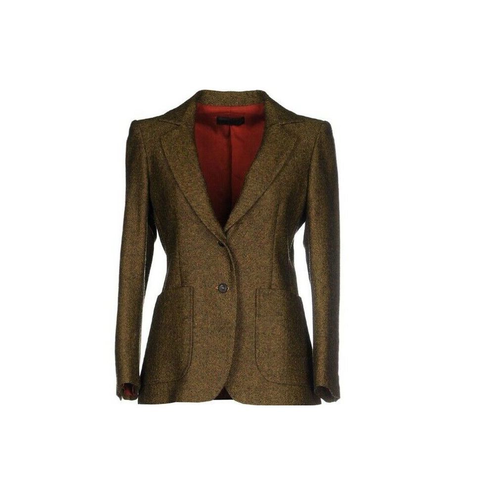 JO NO FUI Blazer 42 M Brown Wool Tweed NWT $1970
